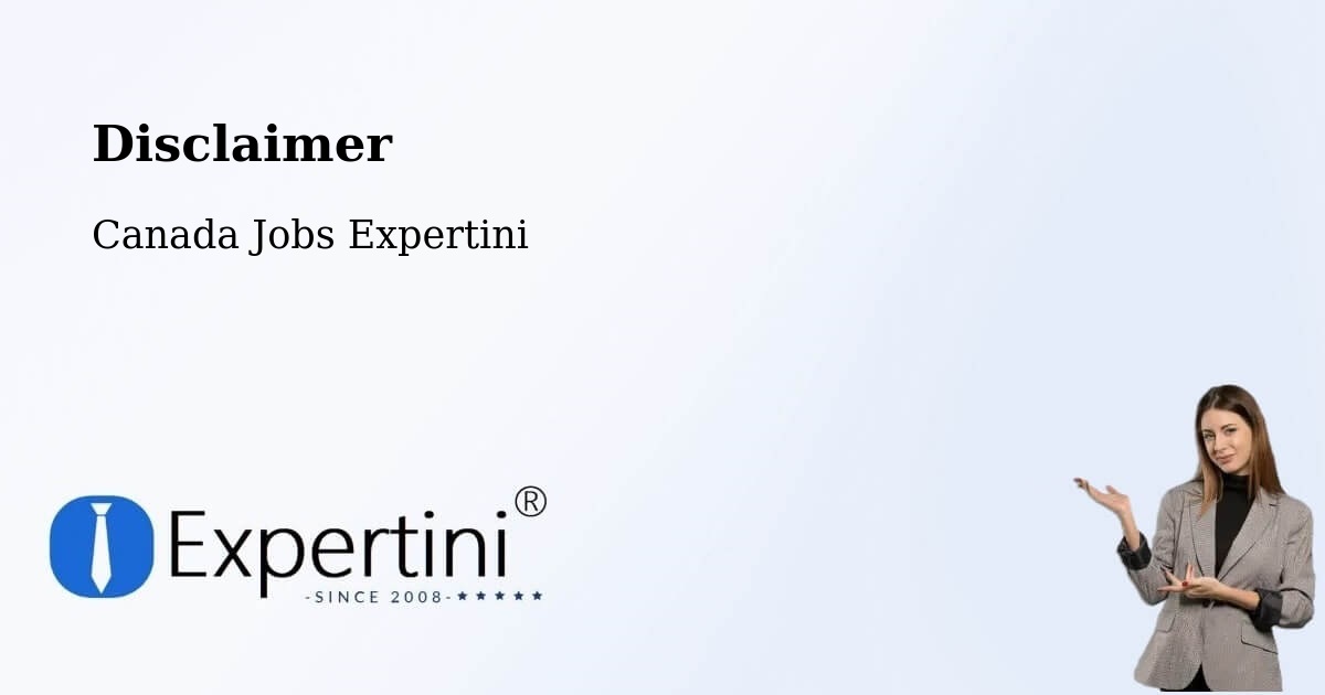 Disclaimer – Baie D'Urfé - Canada Jobs Expertini